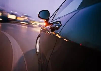 car driving at night