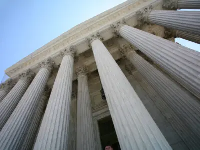 white Supreme Court pillars