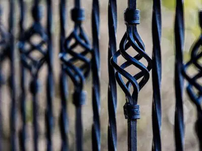 wrought iron fence
